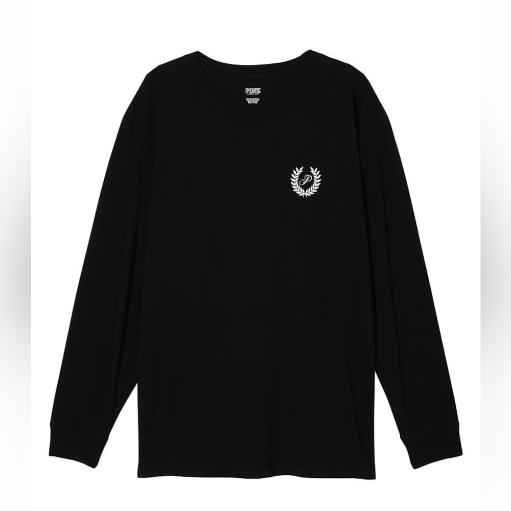 Victoria’s Secret PINK oversized long sleeve campus tee shirt